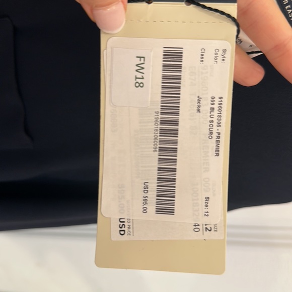 ‘S MaxMara NEW Navy Blue Tunic Top Jacket Size 12 NWT - Picture 8 of 8